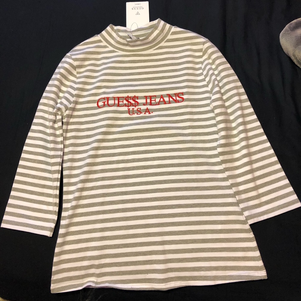 Guess x ASAP Rocky White/Gray Turtleneck size M